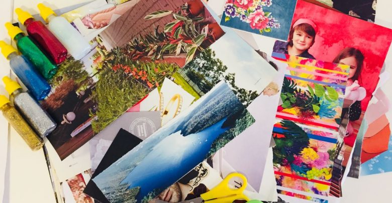 Técnica Expressiva Colagem com recortes de revistas
